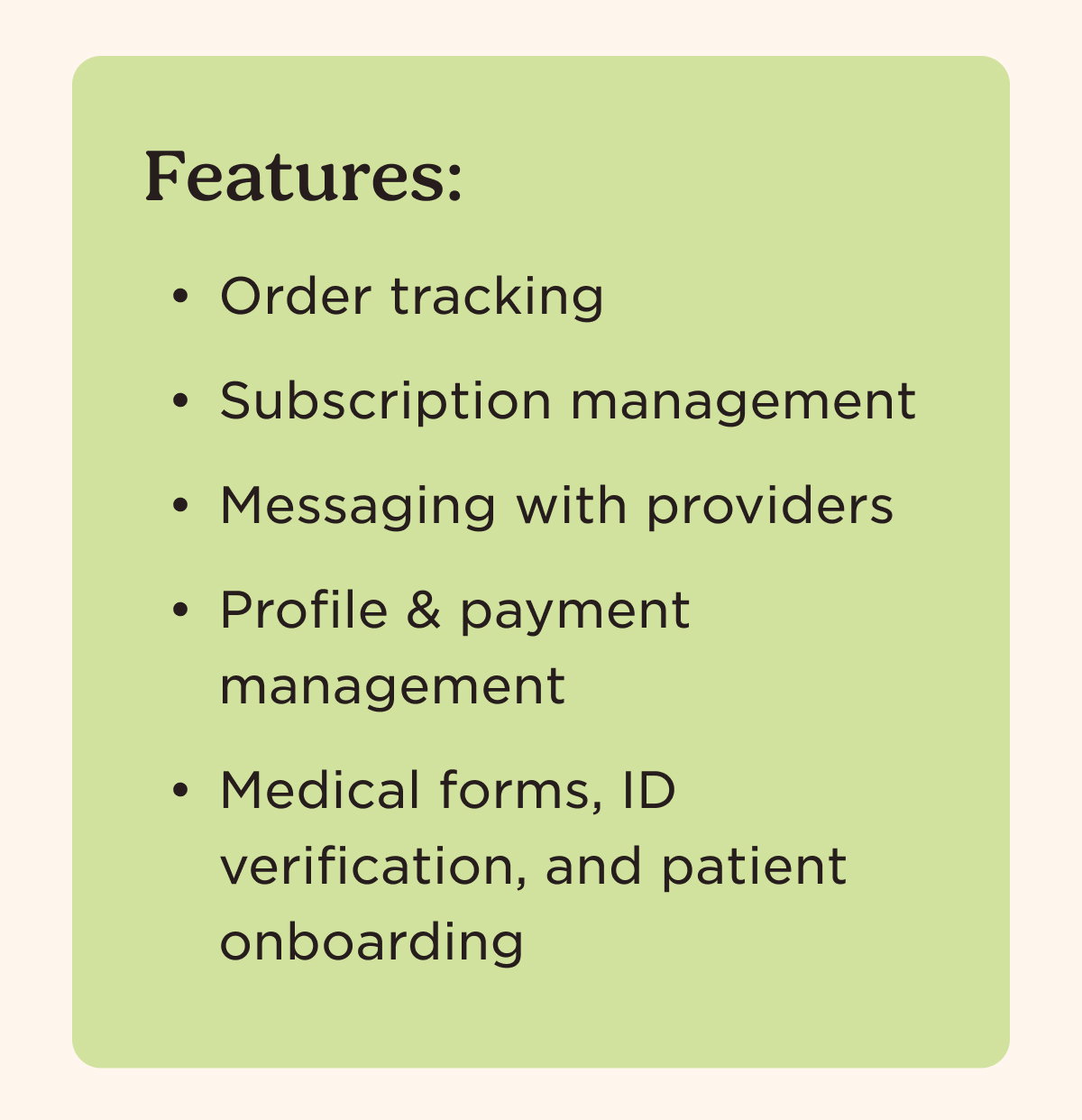 Features