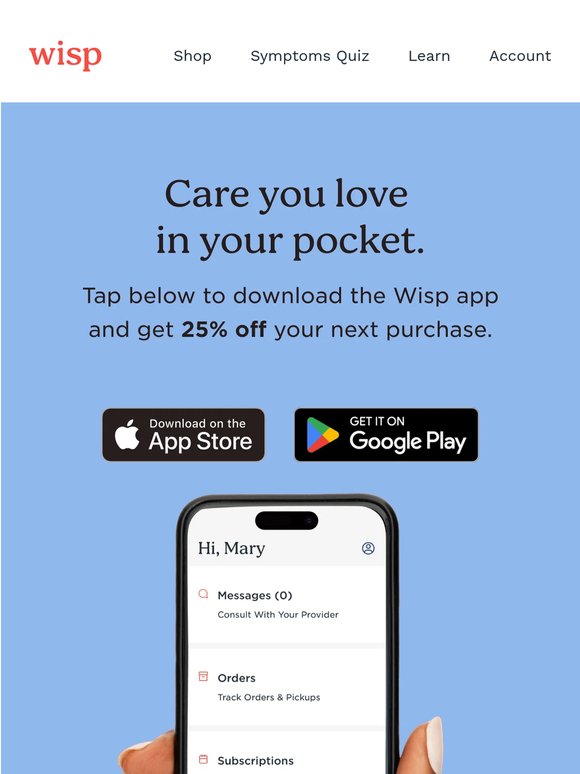 She’s here: the Wisp app 🤳