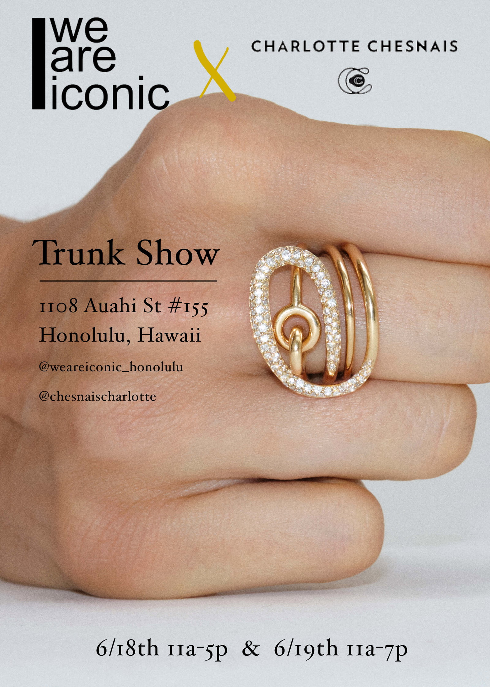 CHARLOTTE CHESNAIS TRUNK SHOW