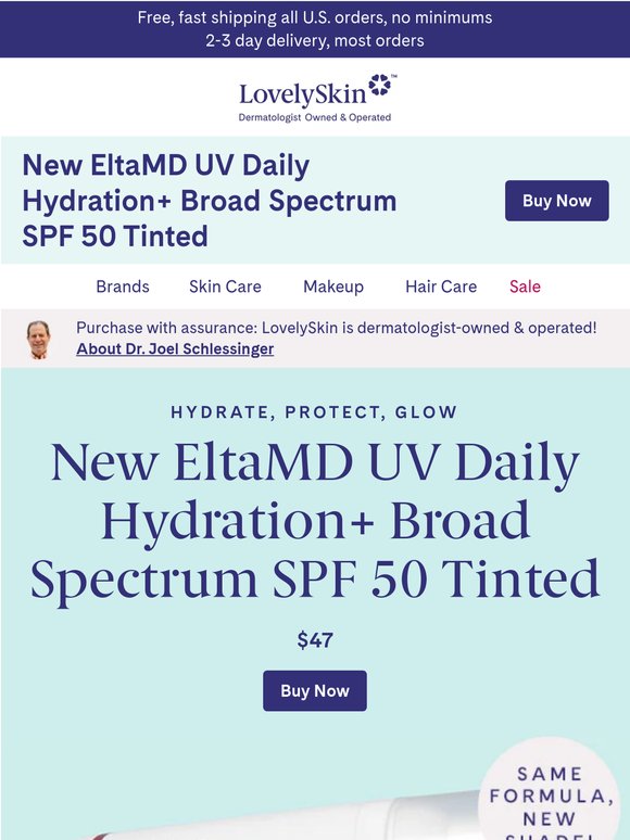 ICYMI: New EltaMD UV Daily Hydration+ SPF 50 Tinted provides 24-hour hydration