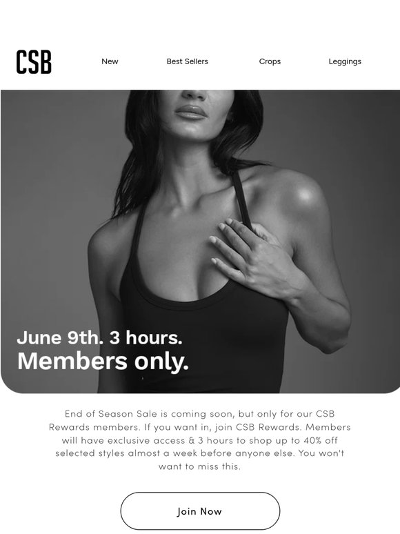 End of Season Sale is coming.