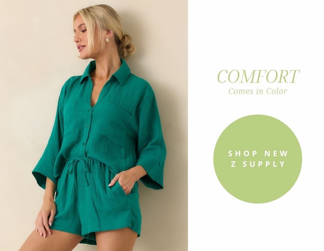 Comfort Comes in Color. Shop New Z Supply.