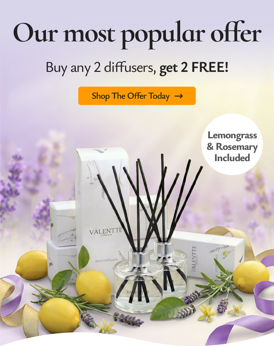 Most loved offer: buy any 2 diffusers, get 2 FREE!