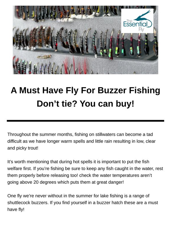You Need This Fly For Buzzer Fishing!
