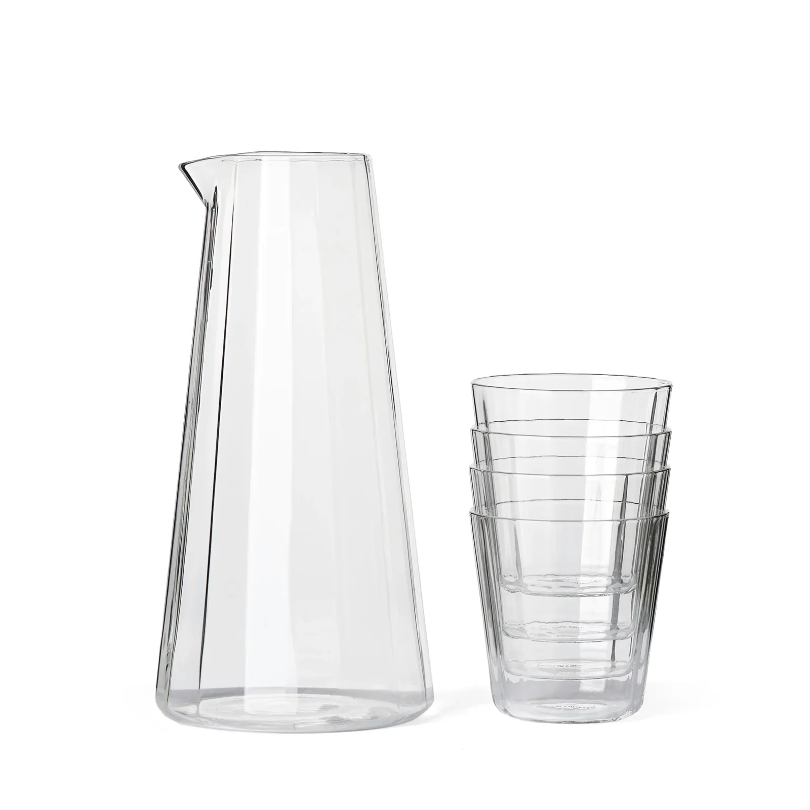 Image of Fade Carafe & 4 Tumblers Set Clear