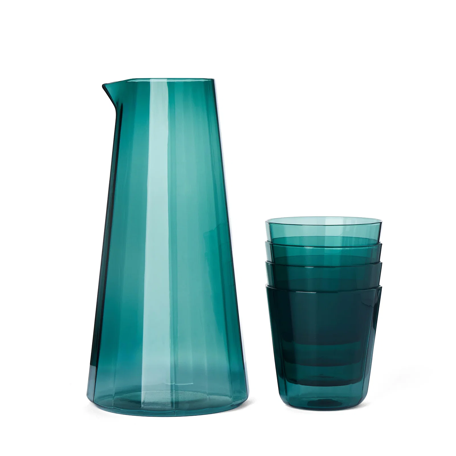 Image of Fade Carafe & 4 Tumblers Set Petrol