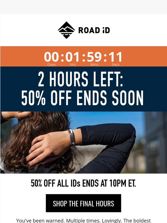 ENDING NOW: 50% Off All IDs