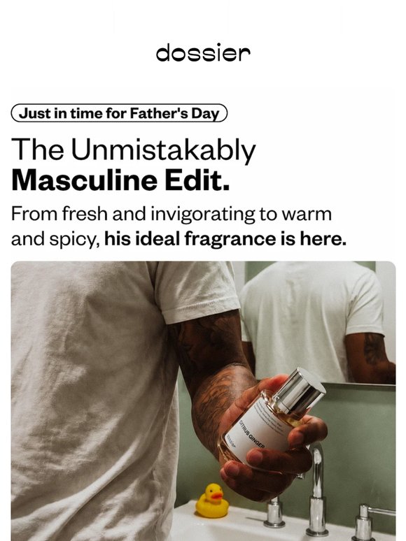 Masculine scents, mastered