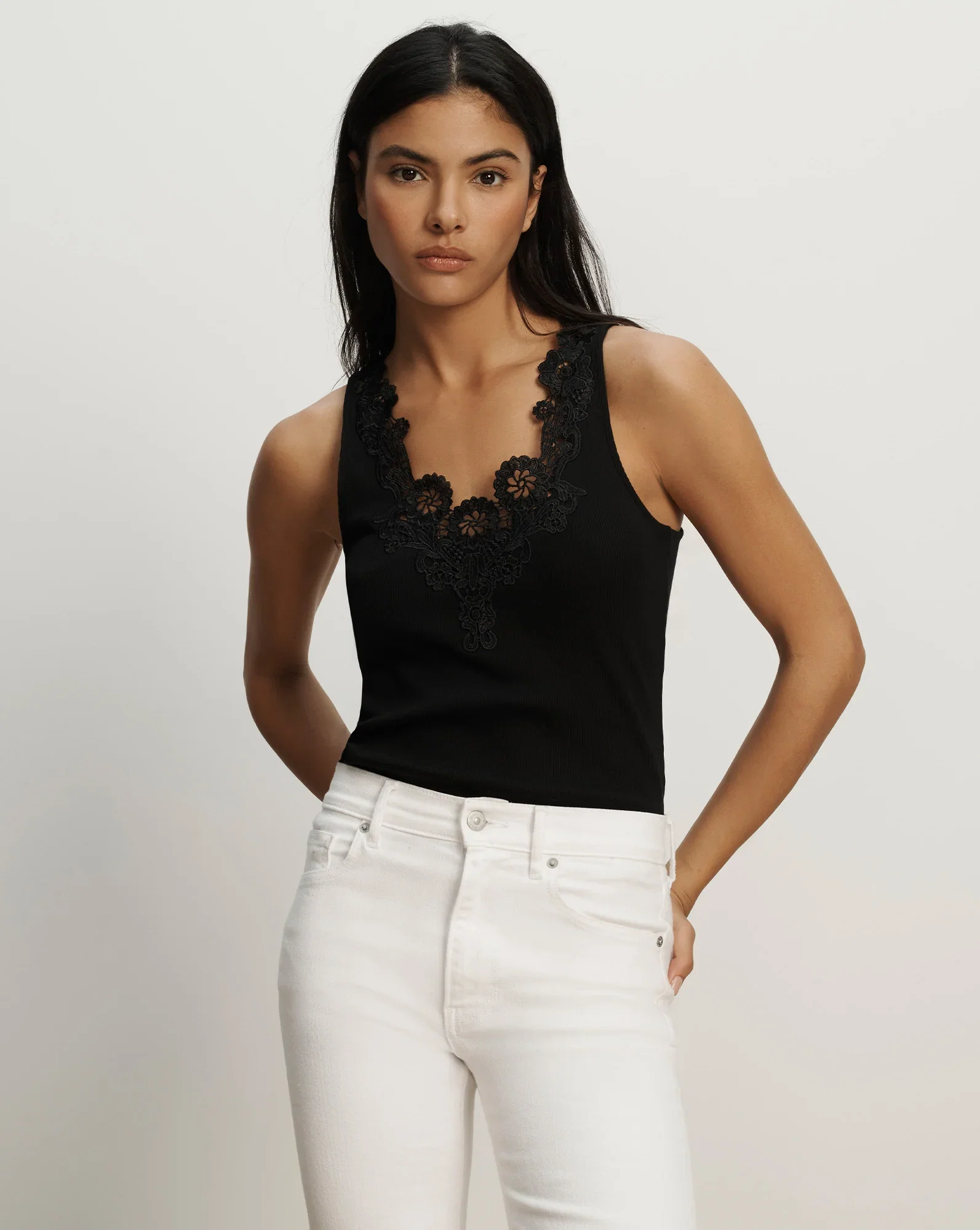 Image of Narcisa Embroidered Tank Top