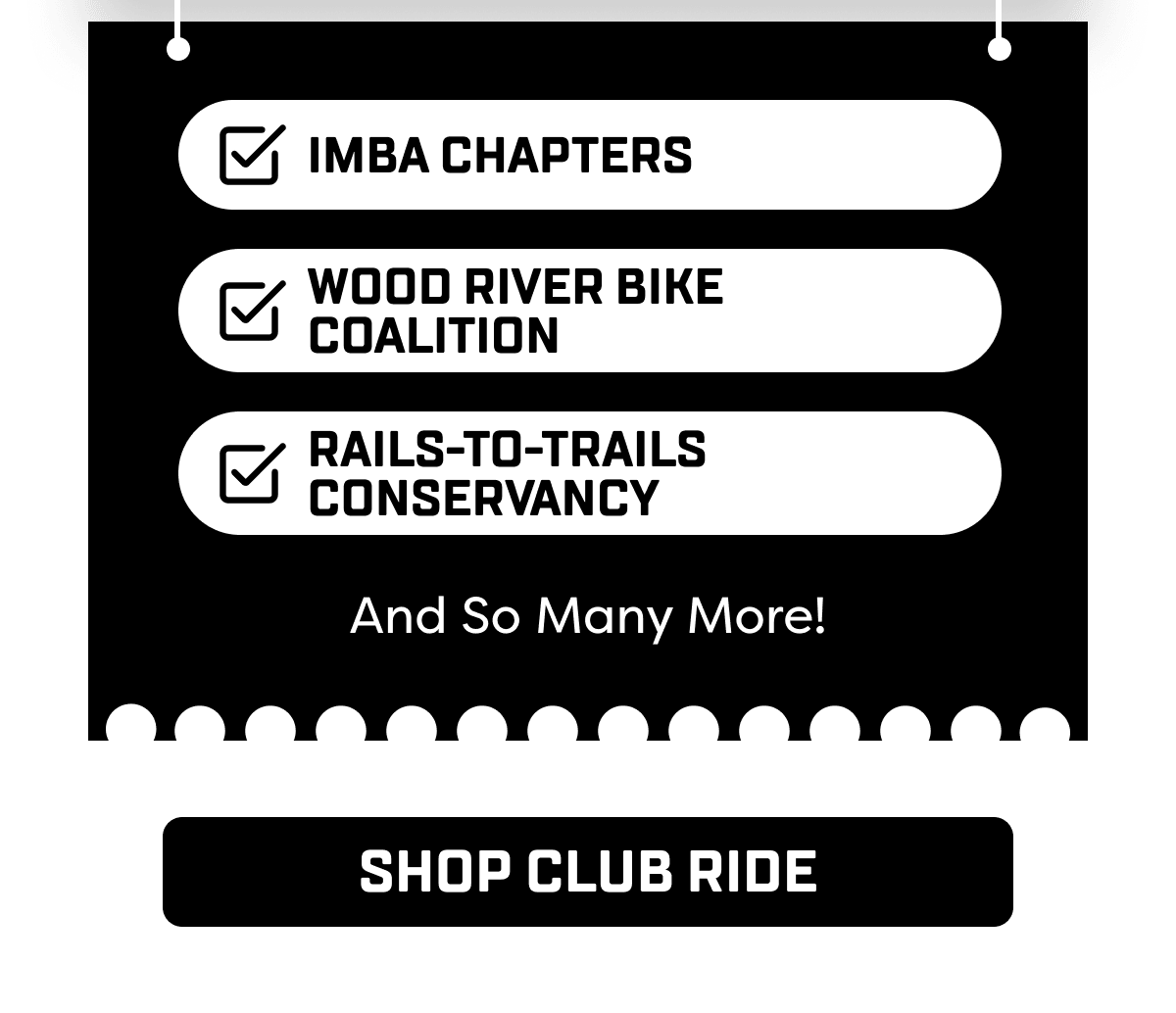 IMBA chapters. Wood River Bike  Coalition. Rails-to-Trails Conservancy