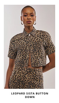 LEOPARD SISTA BUTTON DOWN