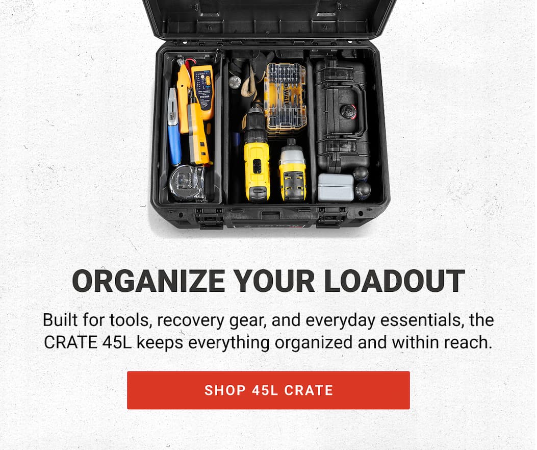 Organize Your Loadout. Shop CRATE 45L