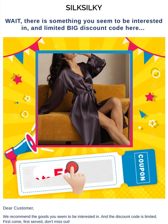 WAIT, there is something you seem to be interested in, and limited BIG discount code here...