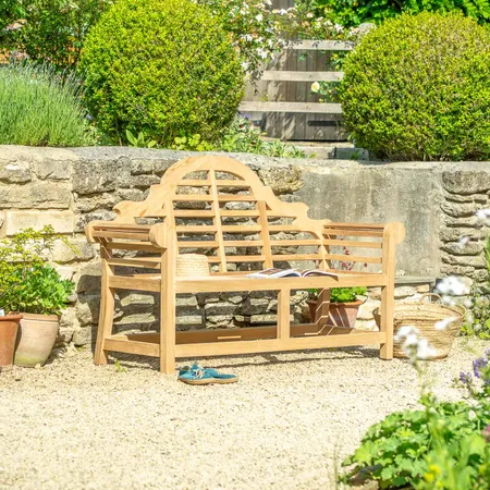 Lutyen Teak Wood Two Seater Bench
