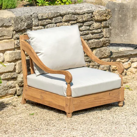 Wyatt Teak Wood Outdoor Armchair