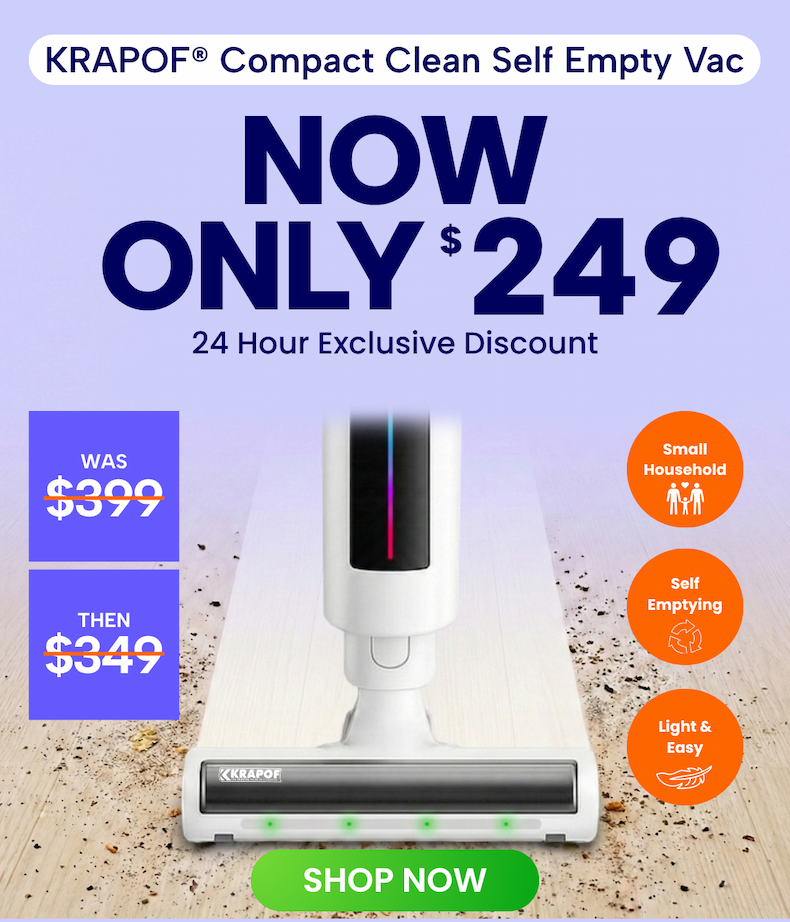 Compact Clean Self Empty Vac Now Only $299