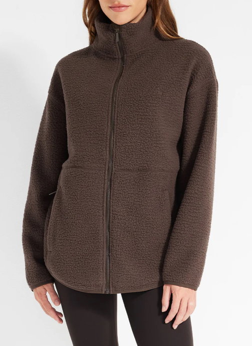 Rain Or Shine Sherpa Jacket in chocolate