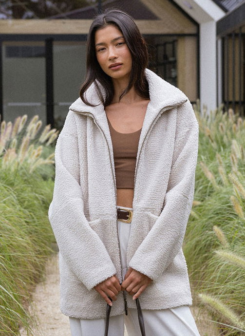 On Tour Oversized Jacket in cloud