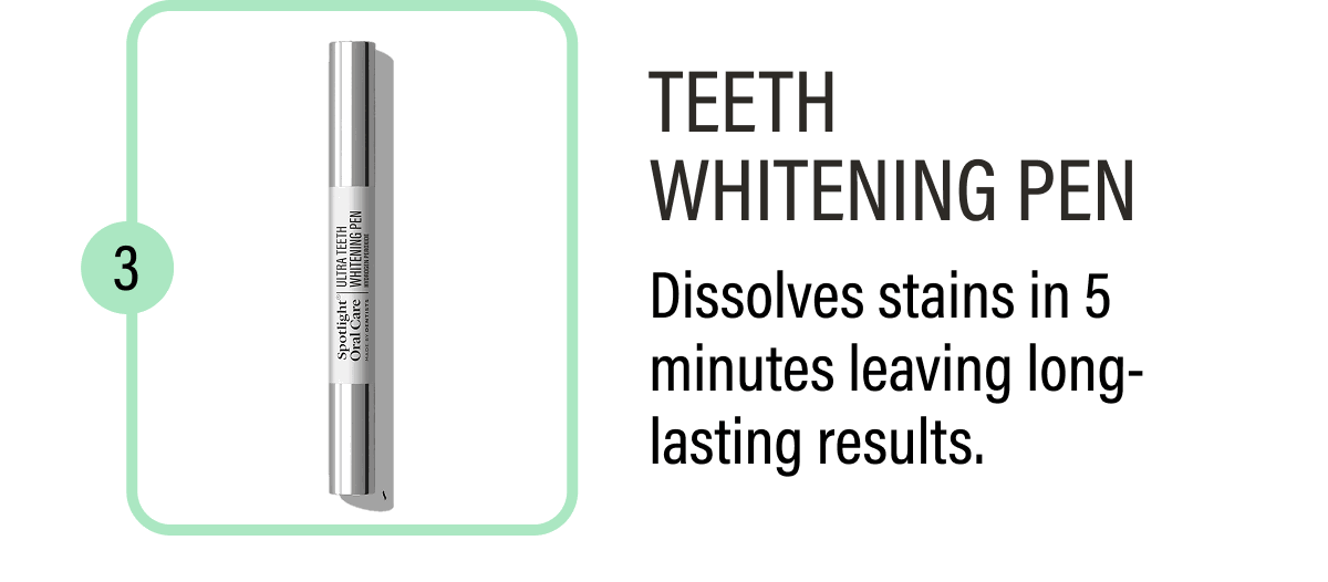 Teeth Whitening Pen - Dissolves stains in 5 minutes leaving long-lasting results.