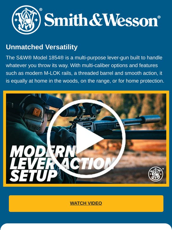 Unmatched Versatility. Check Out the S&W® Model 1854®