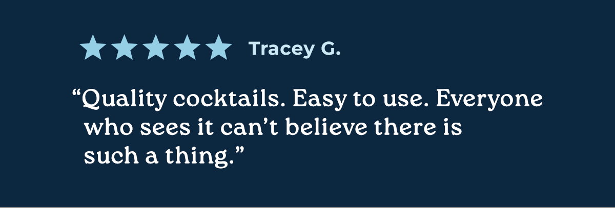 Five-star testimonial.