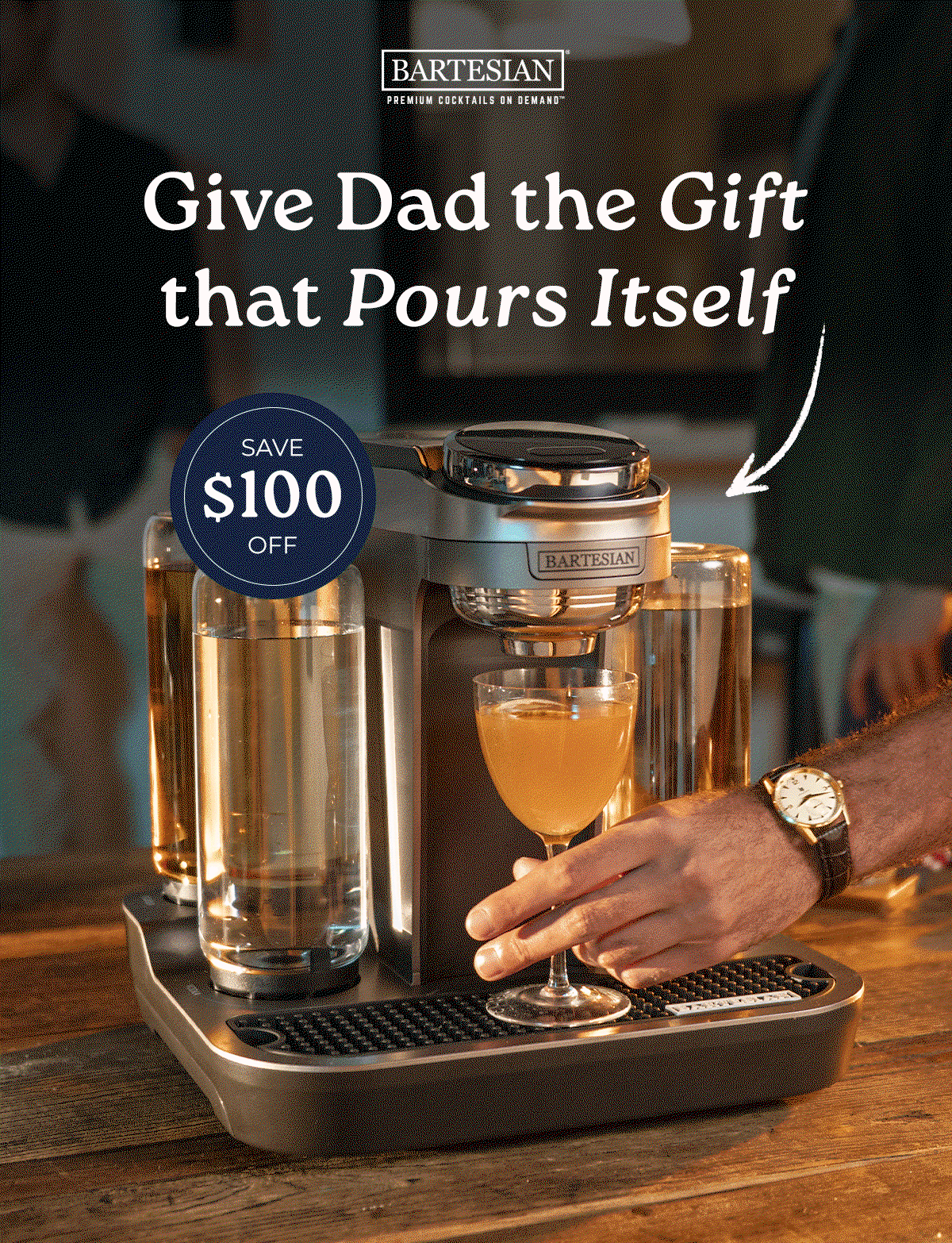 Give Dad the Gift That Pours Itself: The Bartesian Premier Cocktail Maker