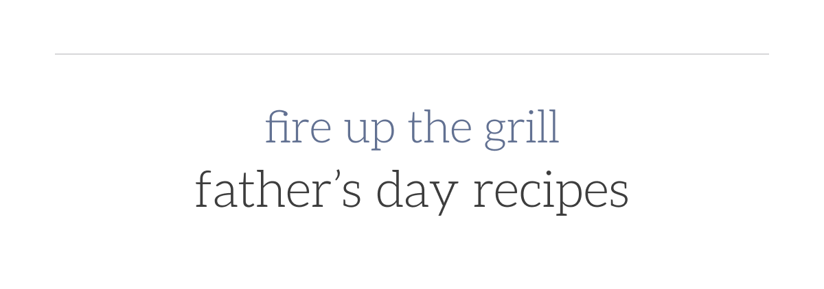 Father's Day recipes heading