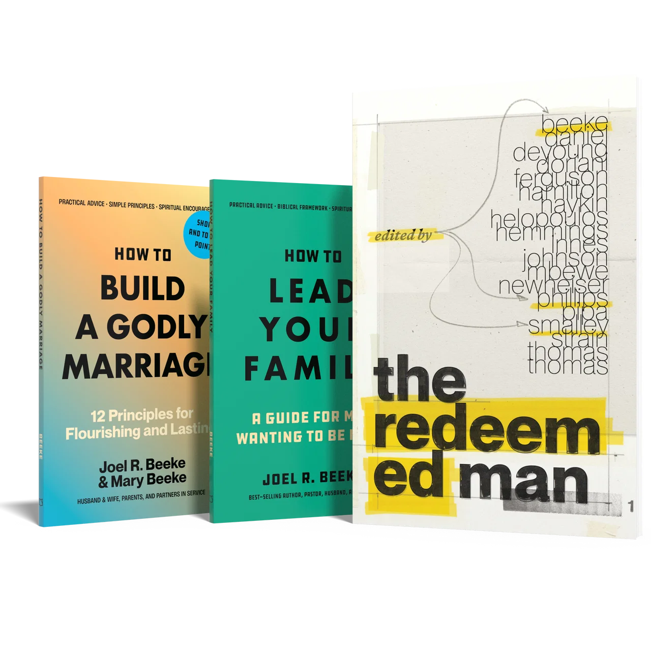Image of How to Lead Your Family + The Redeemed Man + How to Build a Godly Marriage Bundle