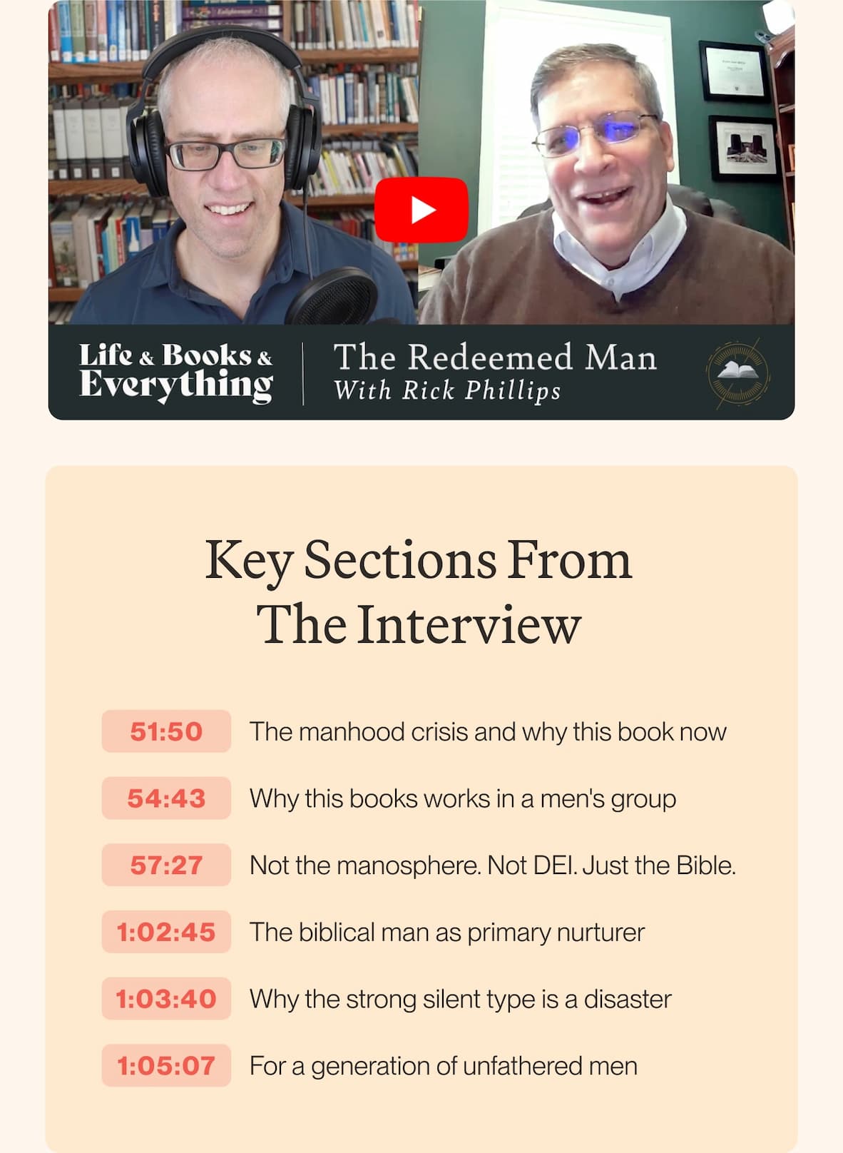 Key Sections From the Interview