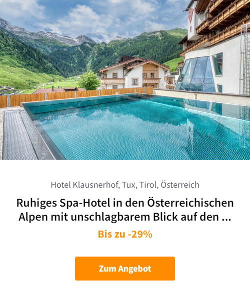 Ruhiges Spa-Hotel in den Österreichischen Alpen mit unschlagbarem Blick auf den Gletscher