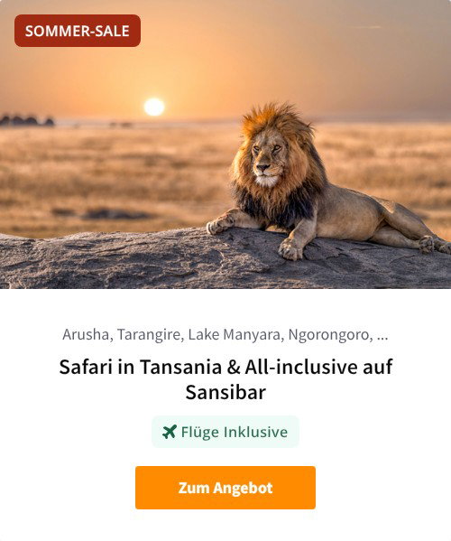 Safari in Tansania &amp; All-inclusive auf Sansibar