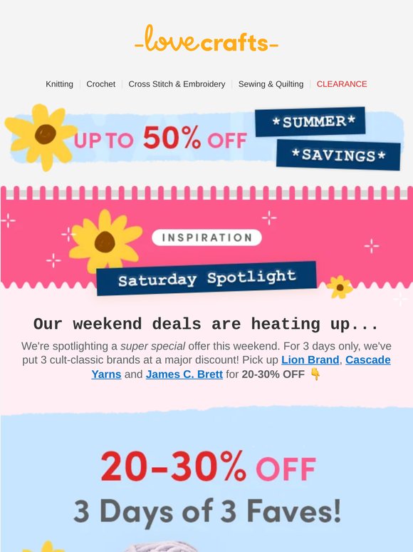 20-30% OFF: 3 Fave Brands 🤩