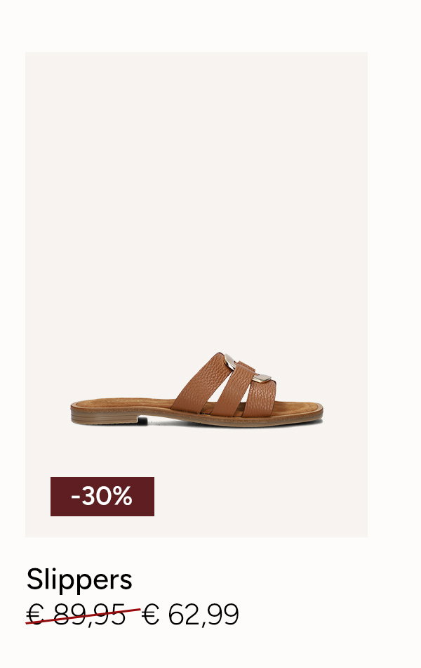 cognac notre-v slippers 