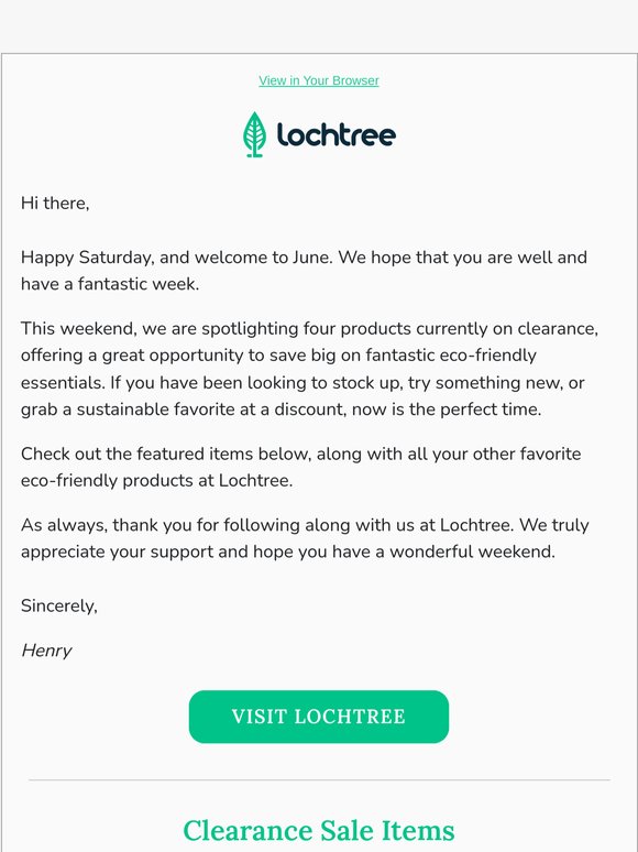 🌱 Weekend Update: Clearance Sale