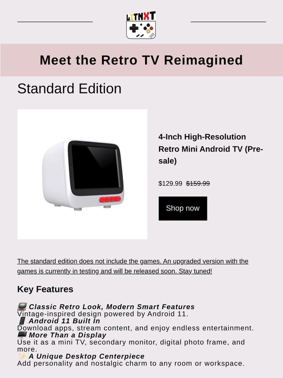 📺 A Retro TV That Actually Plays Games