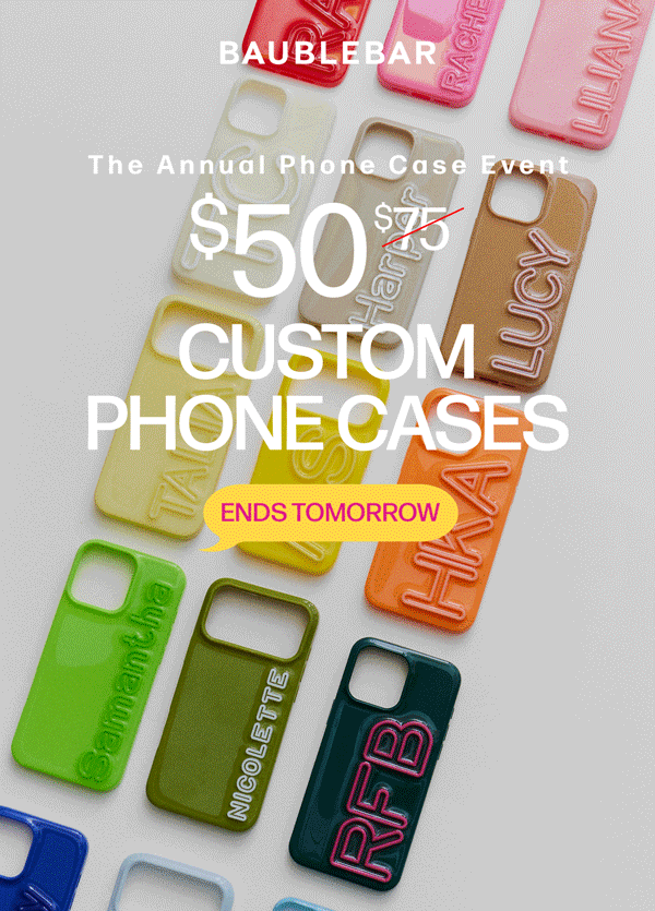 $50 Custom Phone Cases, Ends Tomorrow