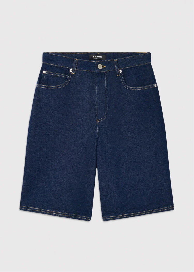 Dark Denim Authentic Knee Length Short