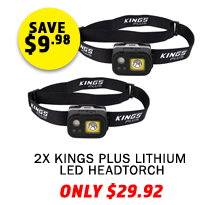 2 x Plus Lithium LED Headtorch