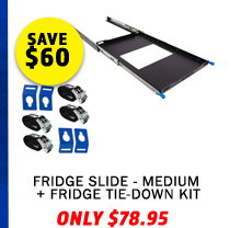 Fridge Slide - Medium + Fridge Tie-Down Kit (4-Pack)