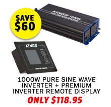 1000W Pure Sine Wave Inverter + Premium Inverter Remote Display