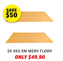 2 x Mesh Flooring 5m x 2.5m