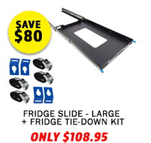 Fridge Slide - Large + Fridge Tie-Down Kit (4-Pack)