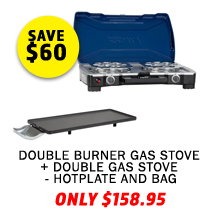 Double Burner Gas Stove + Double Gas Stove - Hotplate and Bag