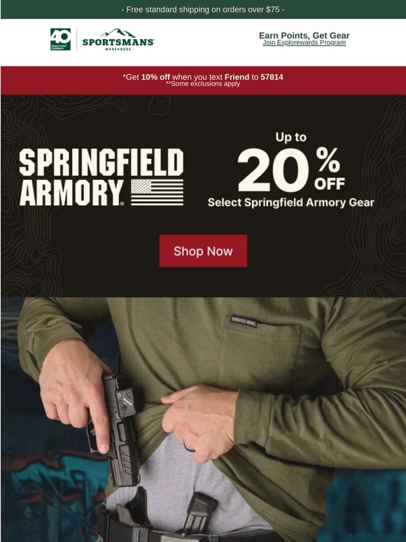 Save Up to 20% on Springfield Armory