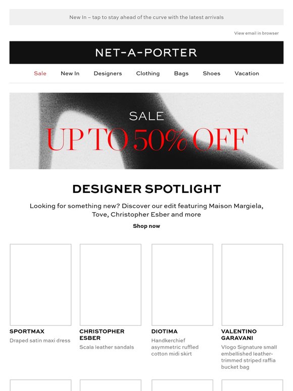 Up to 50% off Maison Margiela, Tove, Christopher Esber and more