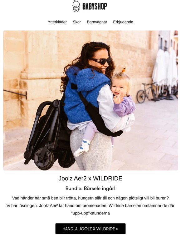 ☀️ För alla dagens "jag vill inte gå" - Joolz Aer2 + Wildride