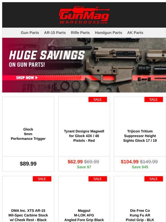 Upgrades and Parts for Your Firearms | Glock 9mm Performance Trigger for $90