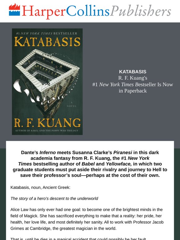 Don't miss this #1 bestselling dark academia fantasy from R. F. Kuang