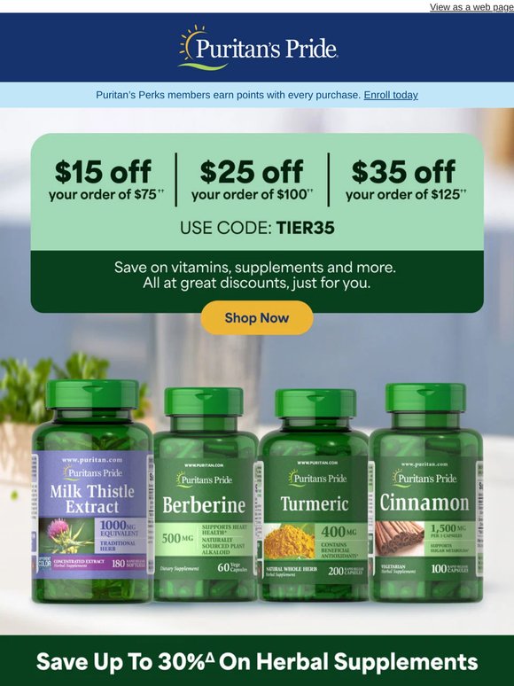 Don't Miss $15 Off $75