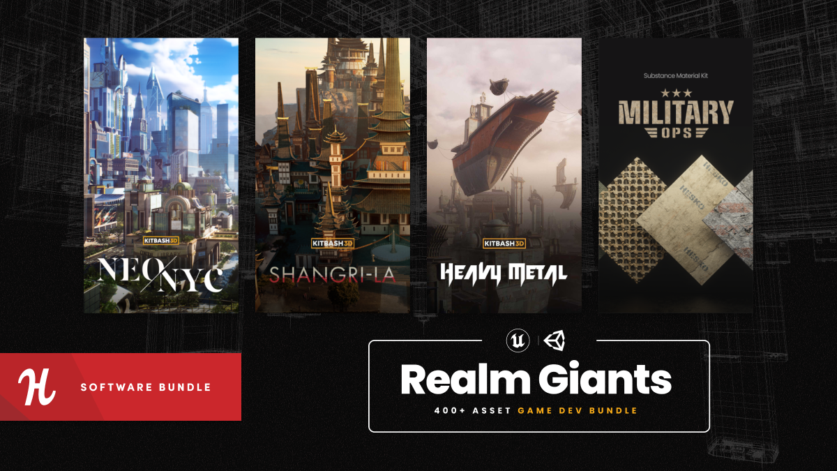 Enter another realm filled with ultra premium assets with our latest mega bundle by KidBash3D. 